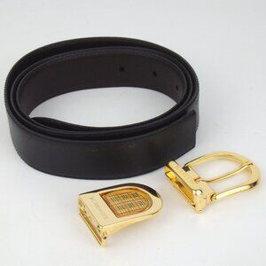 Authentic BURBERRY Reversible replacement buckle belt leather [Used]